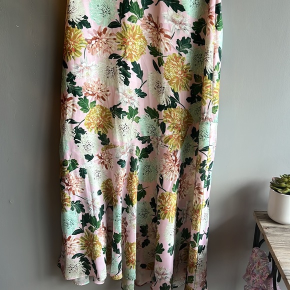 Sam Edelman Floral Midi Dress in Pink Multi size 8 great condition - Picture 4 of 15